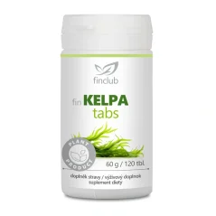 Finclub KELPAtabs morská riasa kelp, prírodný zdroj jódu, podpora štítnej žľazy