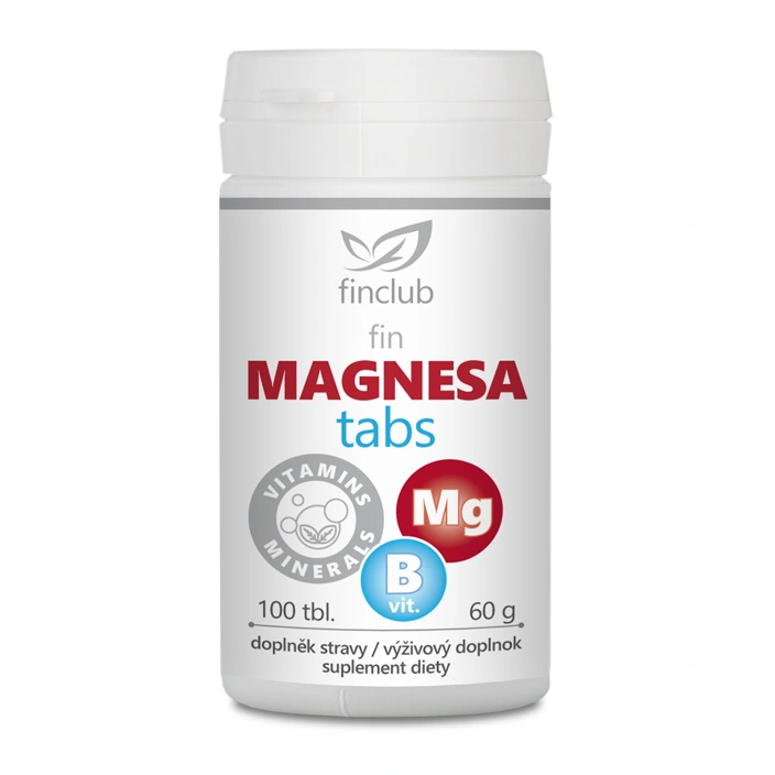 Finclub MAGNESAtabs horčík s vitamínmi B, podpora svalov, nervov a energie