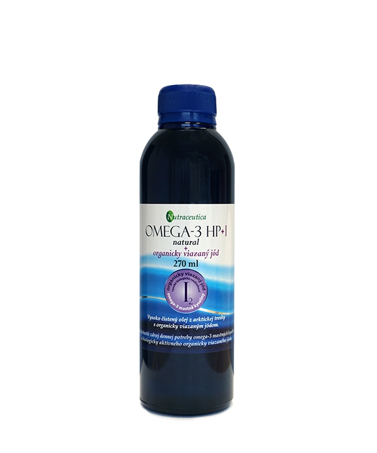 Nutraceutica Rybí olej OMEGA-3 HP s organicky viazaným jódom natural 270 ml Nutraceutica Rybí olej OMEGA-3 HP s organicky viazaným jódom natural 270 ml