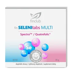 Finclub fin SELENItabs MULTI – výživový doplnok so selénom, zinkom a vitamínmi Finclub fin SELENItabs MULTI – výživový doplnok so selénom, zinkom a vitamínmi