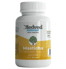 Medveď Natural Masticha 30 kapslí – přírodní doplněk stravy z mastichové pryskyřice na podporu trávení