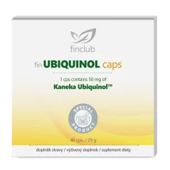 Finclub fin Ubiquinol caps s Kaneka Ubiquinol pro podporu buněčné energie a vitality