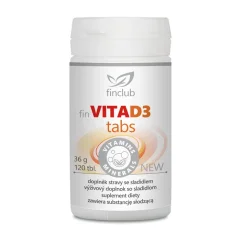 Finclub VITAD3tabs, doplněk stravy s vitaminem D3, podpora imunity, kostí a svalů