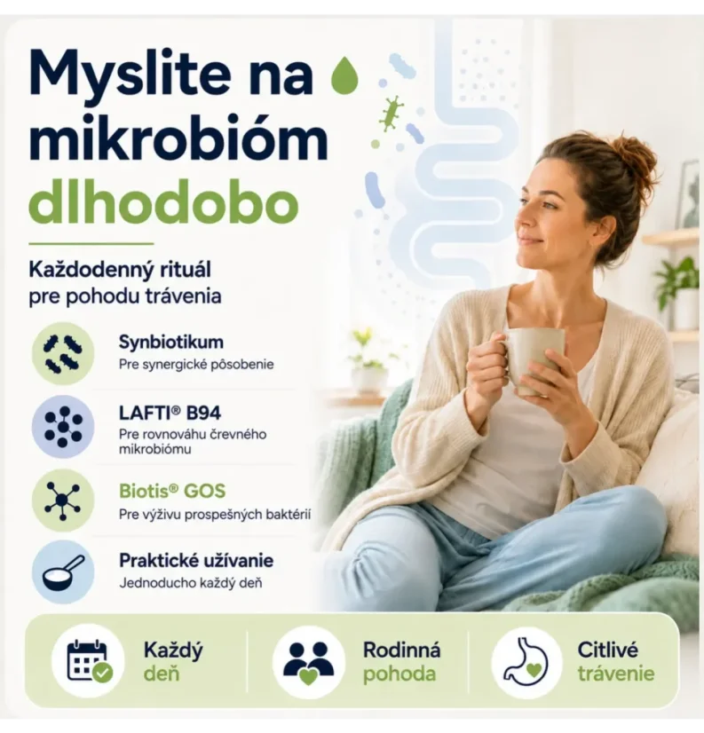 Medveď natural Probio LAFTI s LAFTI B94 a Biotis GOS pre každodenné užívanie