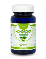 Natural Pharm Momordica extrakt 100 tablet – doplněk stravy s extraktem z hořké okurky pro podporu trávení a metabolismu cukrů