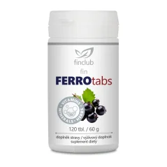Finclub fin FERROtabs – doplněk stravy se železem a černým rybízem