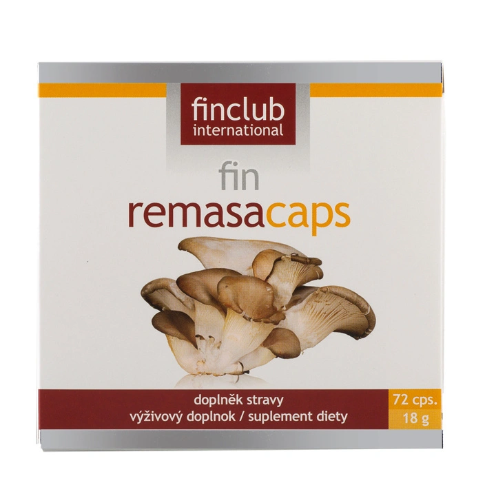 Finclub Remasacaps kapsle s houbou hlíva ústřičná pro podporu imunity a vitality