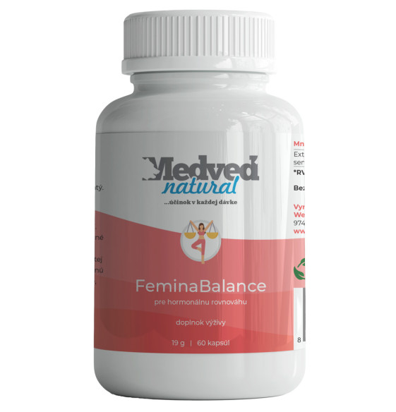 FeminaBalance od Medveď Natural na hormonálnu rovnováhu a ženský cyklus FeminaBalance od Medveď Natural na hormonálnu rovnováhu a ženský cyklus
