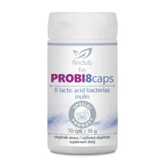 Finclub PROBI8caps probiotiká s inulínom, podpora črevnej mikroflóry a imunity Finclub PROBI8caps probiotiká s inulínom, podpora črevnej mikroflóry a imunity