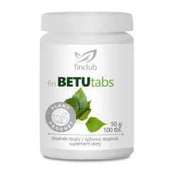 Finclub BETUtabs, extrakt z listov brezy - podpora močových ciest a detoxikácie