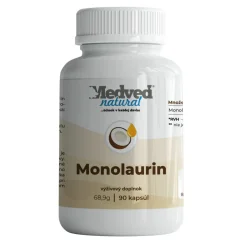 Medveď Natural Monolaurin – doplněk stravy z kokosového oleje na podporu imunity a ochranu buněk