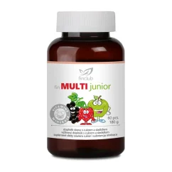 Finclub MULTI junior multivitamin pro děti 60 ks pro podporu imunity a zdravého růstu