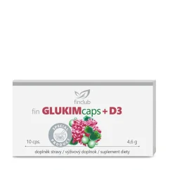 Finclub fin Glukimcaps+D3 - doplněk stravy pro podporu metabolismu glukózy a imunity