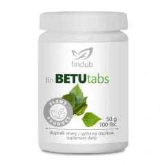 Finclub BETUtabs, extrakt z listů břízy - podpora močových cest a detoxikace
