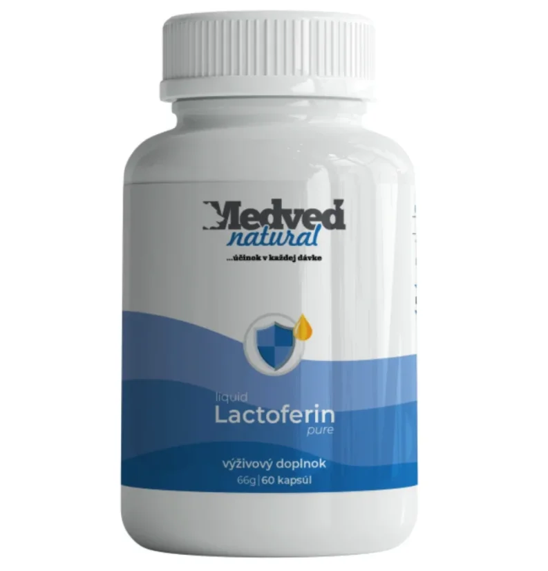 Medveď Natural Lactoferin pure liquid – podpora imunity a ochrana organismu