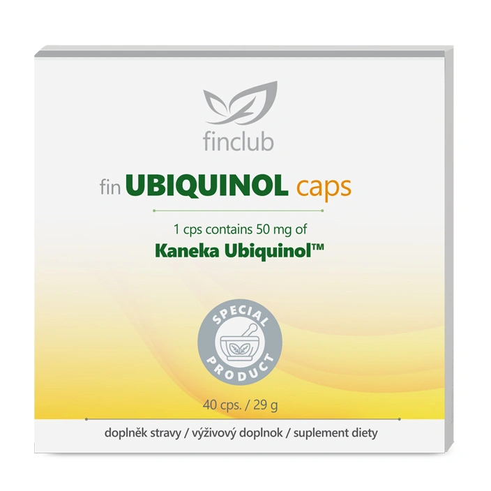Finclub fin Ubiquinol caps s Kaneka Ubiquinol pro podporu buněčné energie a vitality