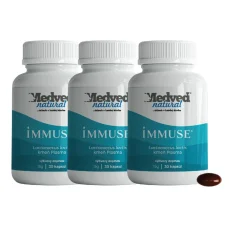 3× Medveď Natural IMMUSE 30 softgel kapsúl s postbiotikom LC-Plasma