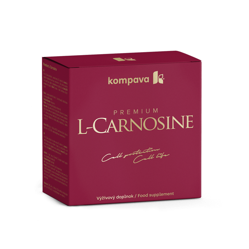 Kompava Premium L-Carnosine 60 kapsúl + Darček AcidoFit 10 tabliet