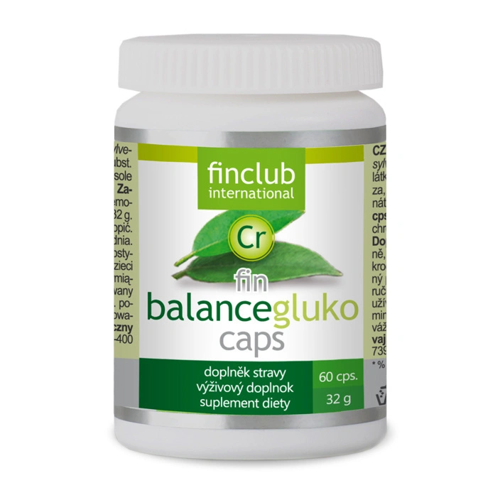 Finclub fin Balancegluko caps s Gymnema sylvestre a chromem na podporu normální hladiny cukru v krvi
