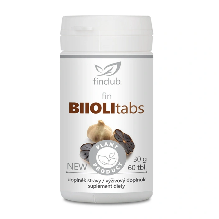 Finclub fin Biiolitabs NEW – tabletky z čierneho fermentovaného cesnaku