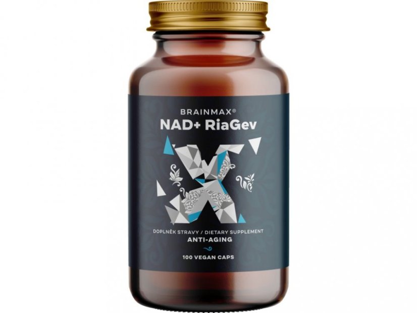 Brainmax NAD+ RiaGeV – doplněk stravy s NAD+ pro podporu vitality, mitochondrií a proti stárnutí