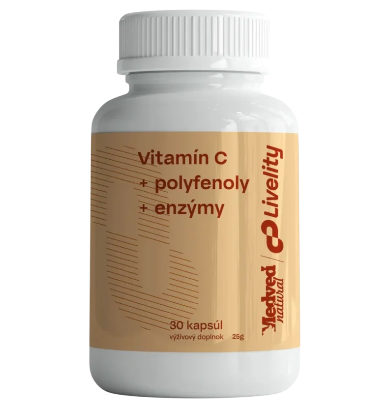 Medveď natural Vitamin C + polyfenoly + enzýmy 30 kapsúl