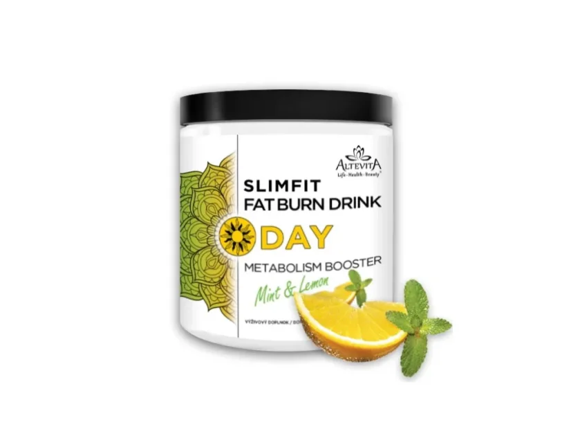 Altevita Slimfit Fat Burn Drink Day – denní metabolický booster s příchutí máty a citronu