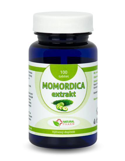 Natural Pharm Momordica extrakt 100 tablet – doplněk stravy s extraktem z hořké okurky pro podporu trávení a metabolismu cukrů