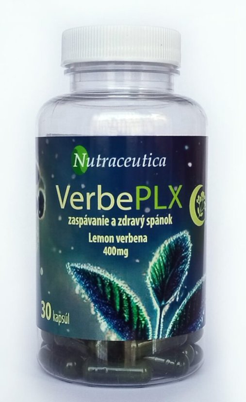 Výživový doplnok Nutraceutica VerbePLX – lemon verbena na zaspávanie a zdravý spánok, 30 kapsúl