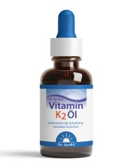 Vitamin K2 v oleji Dr. Jacob’s pro podporu zdravých kostí a vstřebávání vápníku ve formě kapek