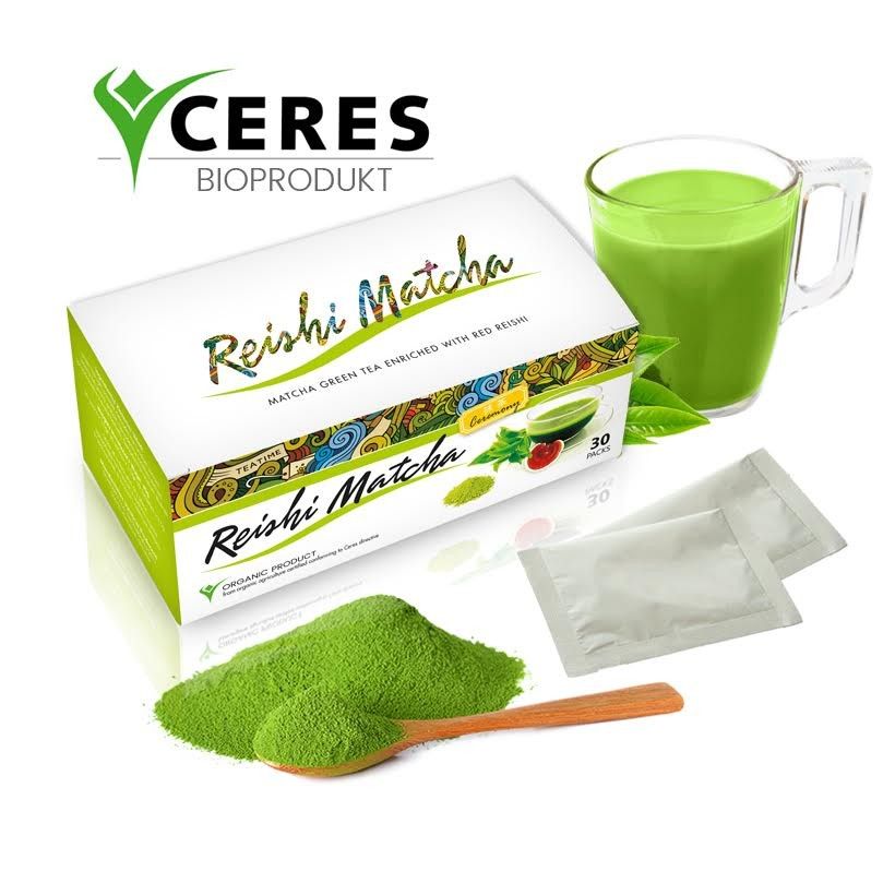 NaturMedic Reishi Matcha čaj BIO (40 sáčkov x 1,5g)