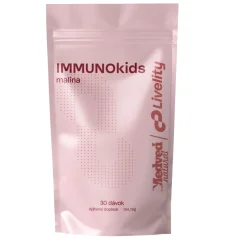 Medveď natural IMMUNO kids malina 134g – podpora dětské imunity s HMO