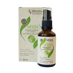 M33+ mikrobiotický ústny sprej MikroVeda 50 ml – podpora ústnej mikroflóry a rovnováhy mikrobiómu M33+ mikrobiotický ústny sprej MikroVeda 50 ml – podpora ústnej mikroflóry a rovnováhy mikrobiómu