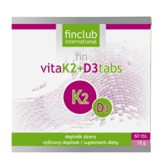 Finclub fin VitaK2+D3tabs - doplněk stravy pro podporu kostí a imunity