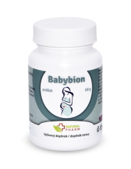 Babybion Natural Pharm prášek pro těhotné ženy na podporu imunity a zdravého vývoje plodu