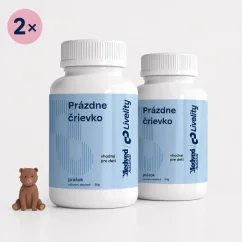 Medveď Natural Prázdne črievko dvojbalenie 2×50 g pre deti od 3 rokov