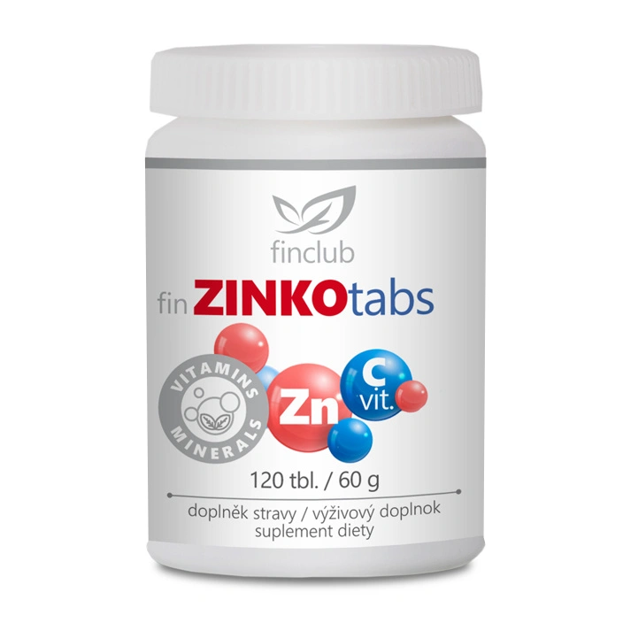Finclub fin Zinkotabs – výživový doplnok so zinkom a vitamínom C