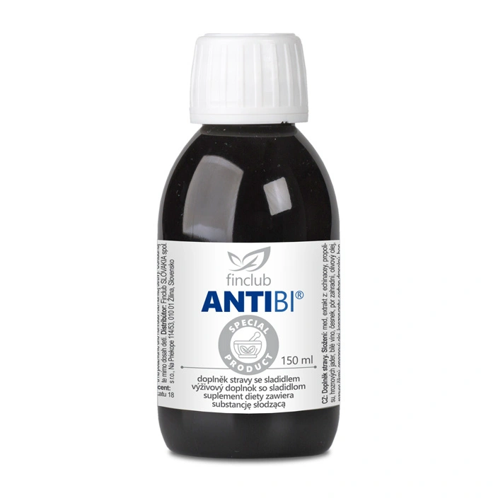 Finclub fin ANTIBI – tekutý výživový doplnok v 150 ml balení