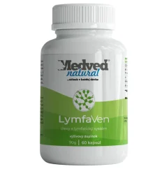 Medveď Natural LymfaVen, doplněk stravy na podporu cév a lymfatického systému 60 kapslí