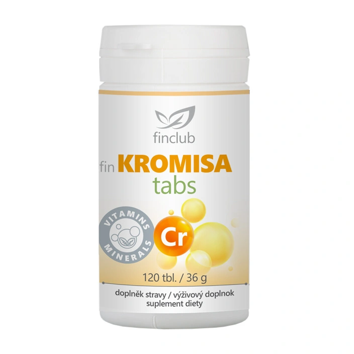 Finclub fin Kromisatabs 120 tabliet s chrómom vo forme pikolinátu Finclub fin Kromisatabs 120 tabliet s chrómom vo forme pikolinátu