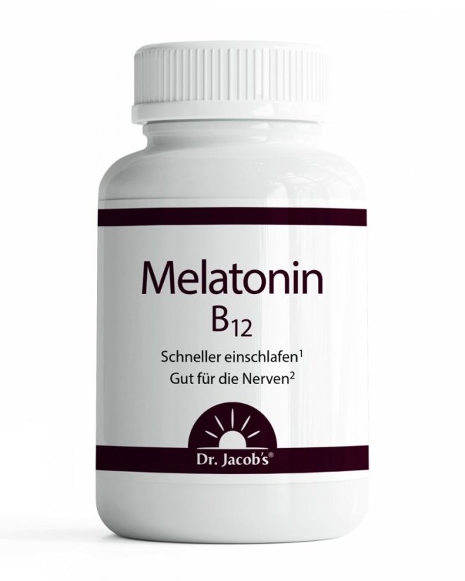 Dr. Jacob’s Melatonin B12 – podpora rychlejšího usínání a nervové soustavy