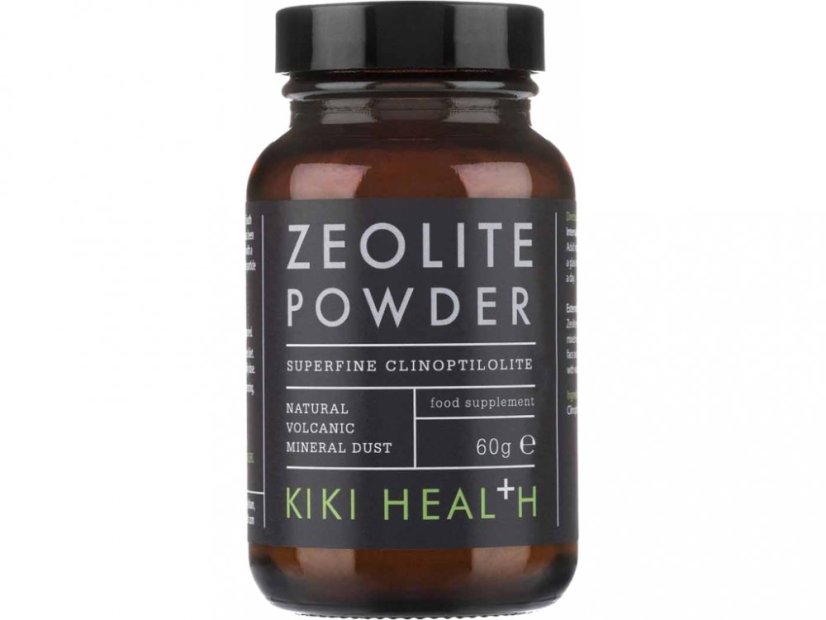 KIKI Health Zeolit prášek – přírodní vulkanický minerál klinoptilolit pro detoxikaci organismu