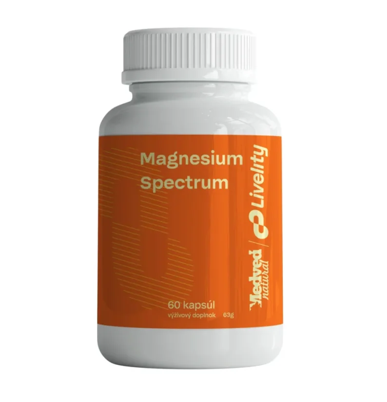 Medveď Natural Magnesium Spectrum – komplex hořčíku pro energii, nervy a svaly