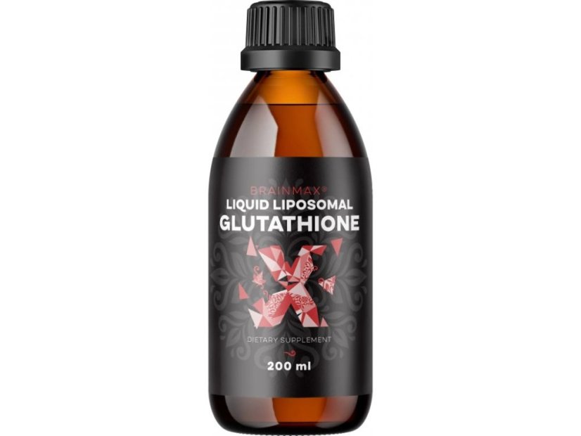Lipozomálny glutathion Brainmax – tekutý antioxidant pre detoxikáciu a regeneráciu buniek, 200 ml