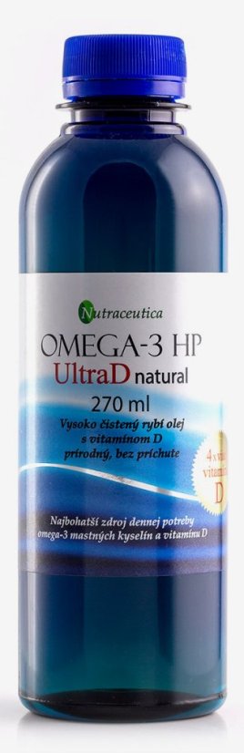 Omega-3 HP UltraD od Nutraceutica – vysoko čistený rybí olej s vitamínom D bez príchute