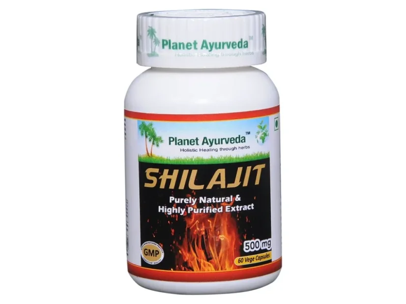 Planet Ayurveda Shilajit MUMIO extrakt 6:1 500 mg 60 kapslí Planet Ayurveda Shilajit MUMIO extrakt 6:1 500 mg 60 kapslí