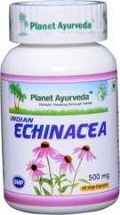 Planet Ayurveda Indická Echinacea extrakt 10:1 500 mg 60 kapslí