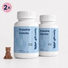 Medveď Natural Prázdné střívko dvojbalení 2×50 g pro děti od 3 let Medveď Natural Prázdné střívko dvojbalení 2×50 g pro děti od 3 let