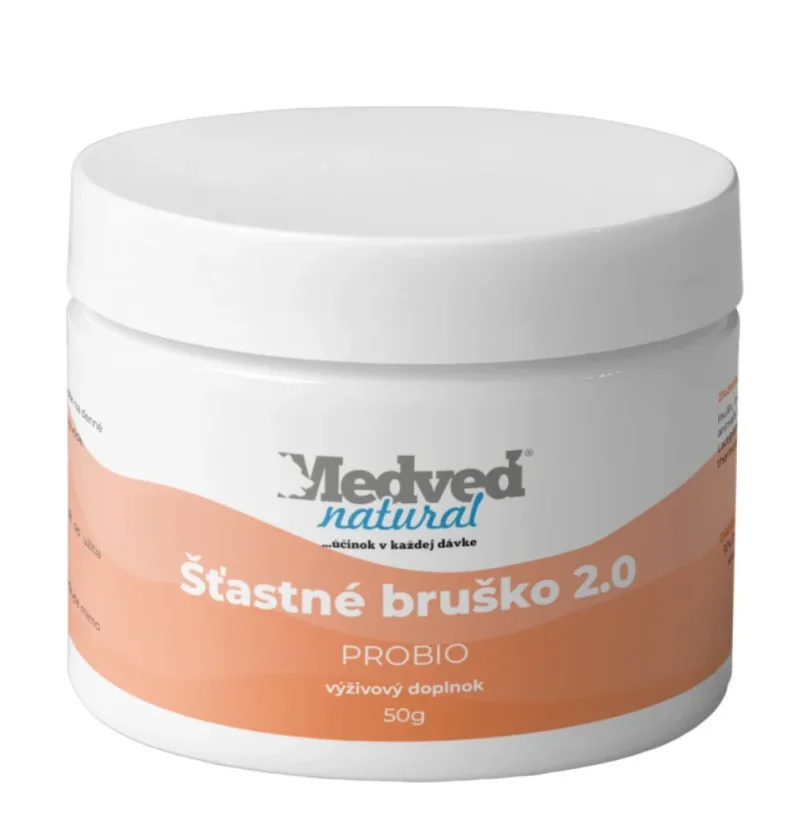 Medveď Natural Šťastné bruško 2.0 Probio – prírodný probiotický výživový doplnok na podporu črevnej rovnováhy