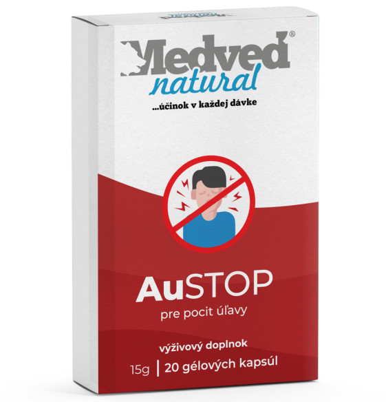 AuSTOP od Medveď Natural – doplněk stravy určený ke zmírnění bolesti a zánětu